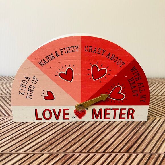 Hobby Lobby Love Meter Wood Decor Valentine's Day Wedding Decor - Picture 1 of 7